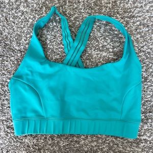 Aqua blue IVL Collective women’s sports bra.